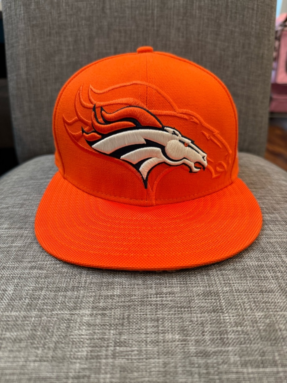 Denver Broncos New Era 59Fifty Fitted Hat- 7 1/8 EUC
